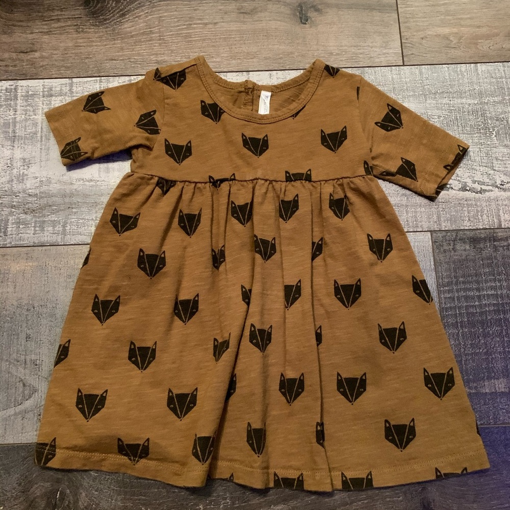 Fox Print Dress